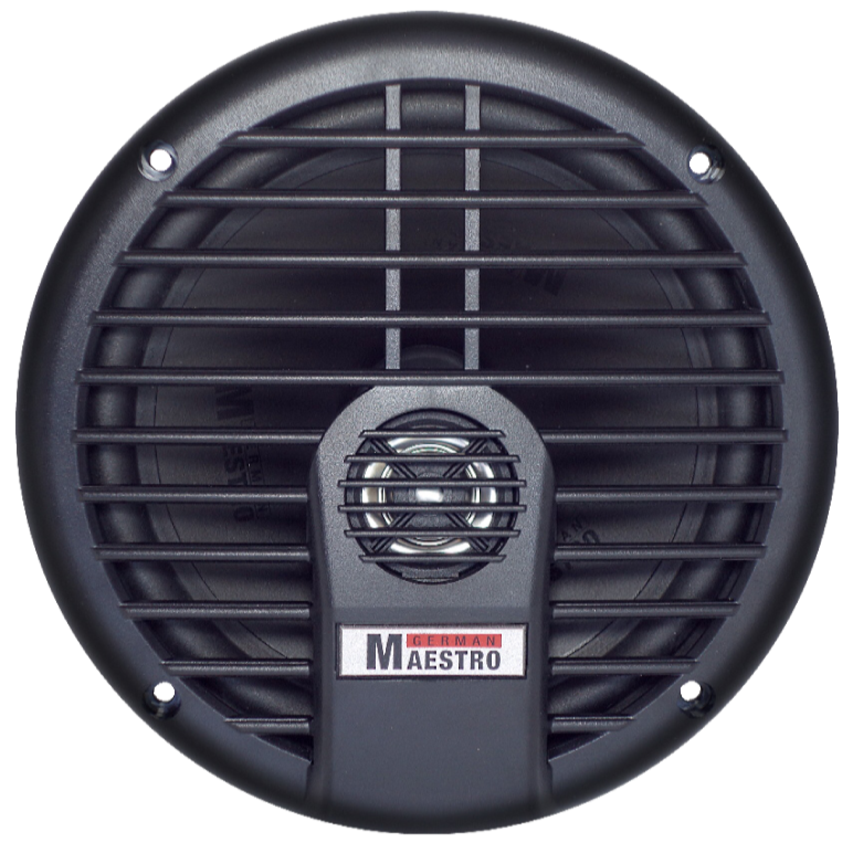 MRC 6508 | Altavoces coaxiales marinos de 6,5" y 2 vías (par, negros)