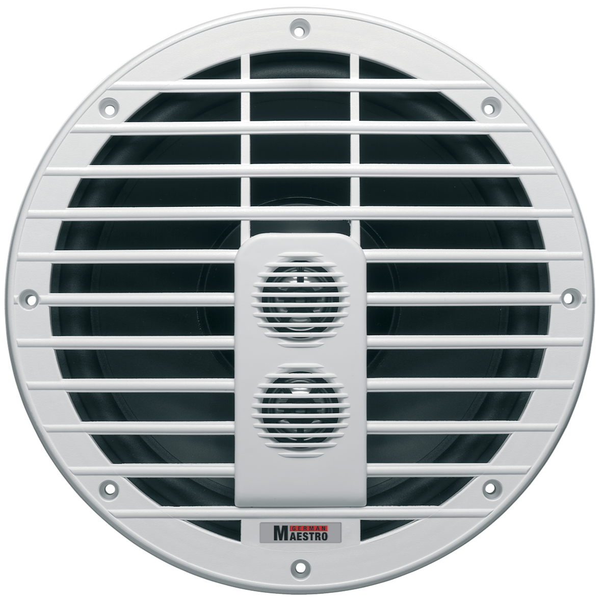 German Maestro 10 inch dual tweeter saltwater proof marine high output coaxial speaker made in Germany.